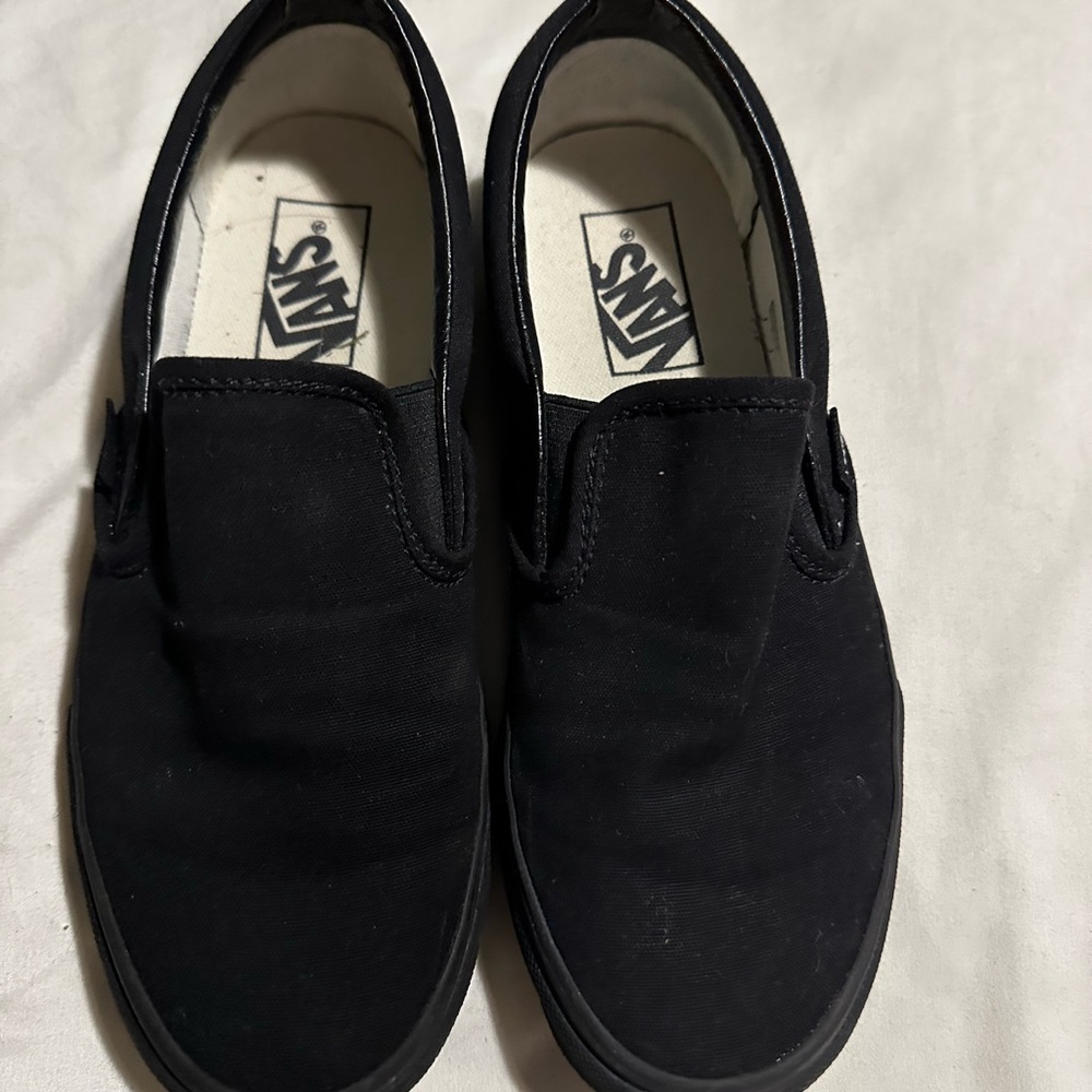Vans Black Slip-On Shoes